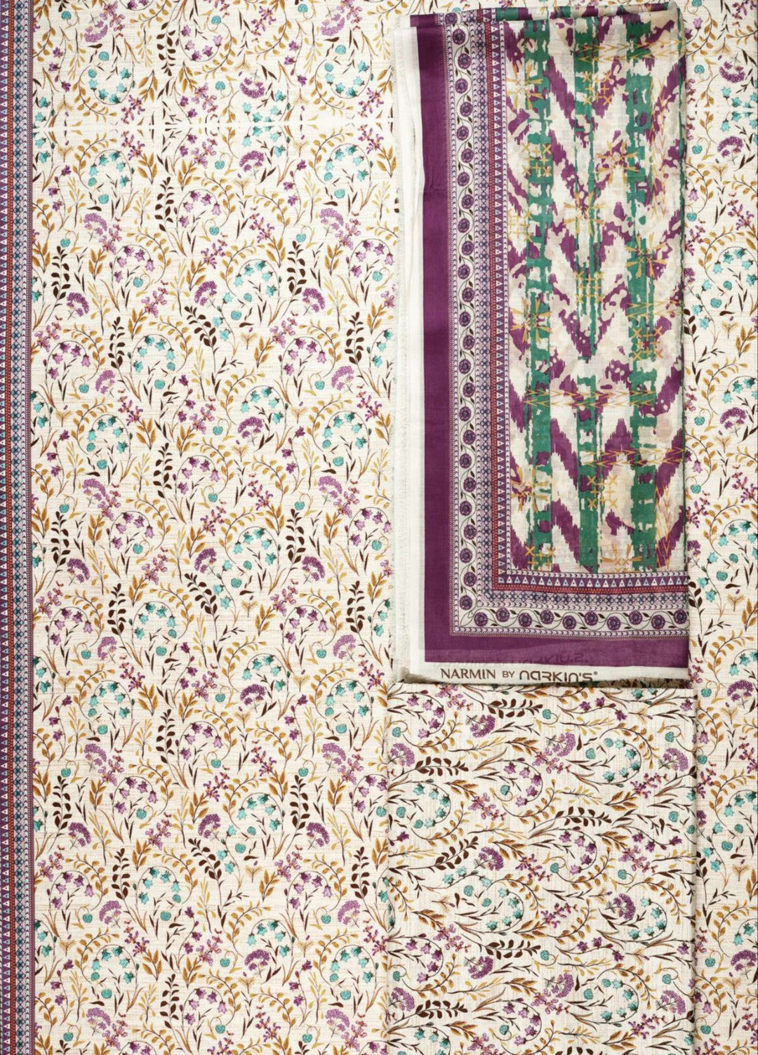 Nayab From Narmin by Narkin's Unstitched Printed Lawn 3 Piece Suit NUSLW3406 Summer Collection