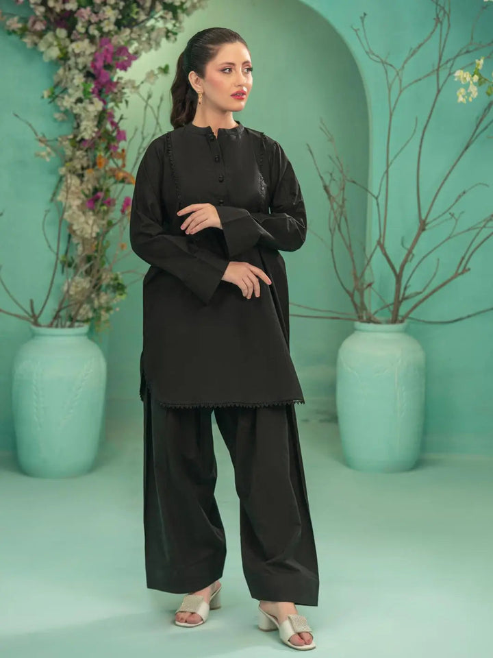 TNG Women RTW Solids Wash N Wear Co-Ord Set Suit Farshi Casual Collection