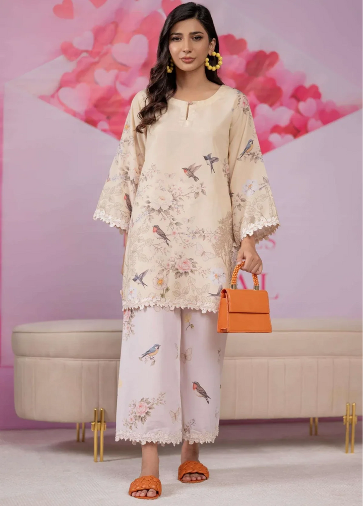 Love Notes Misaal by Ayesha Somaya RTW Printed Lawn Silk 2 Piece Suit Buttercup Casual Collection