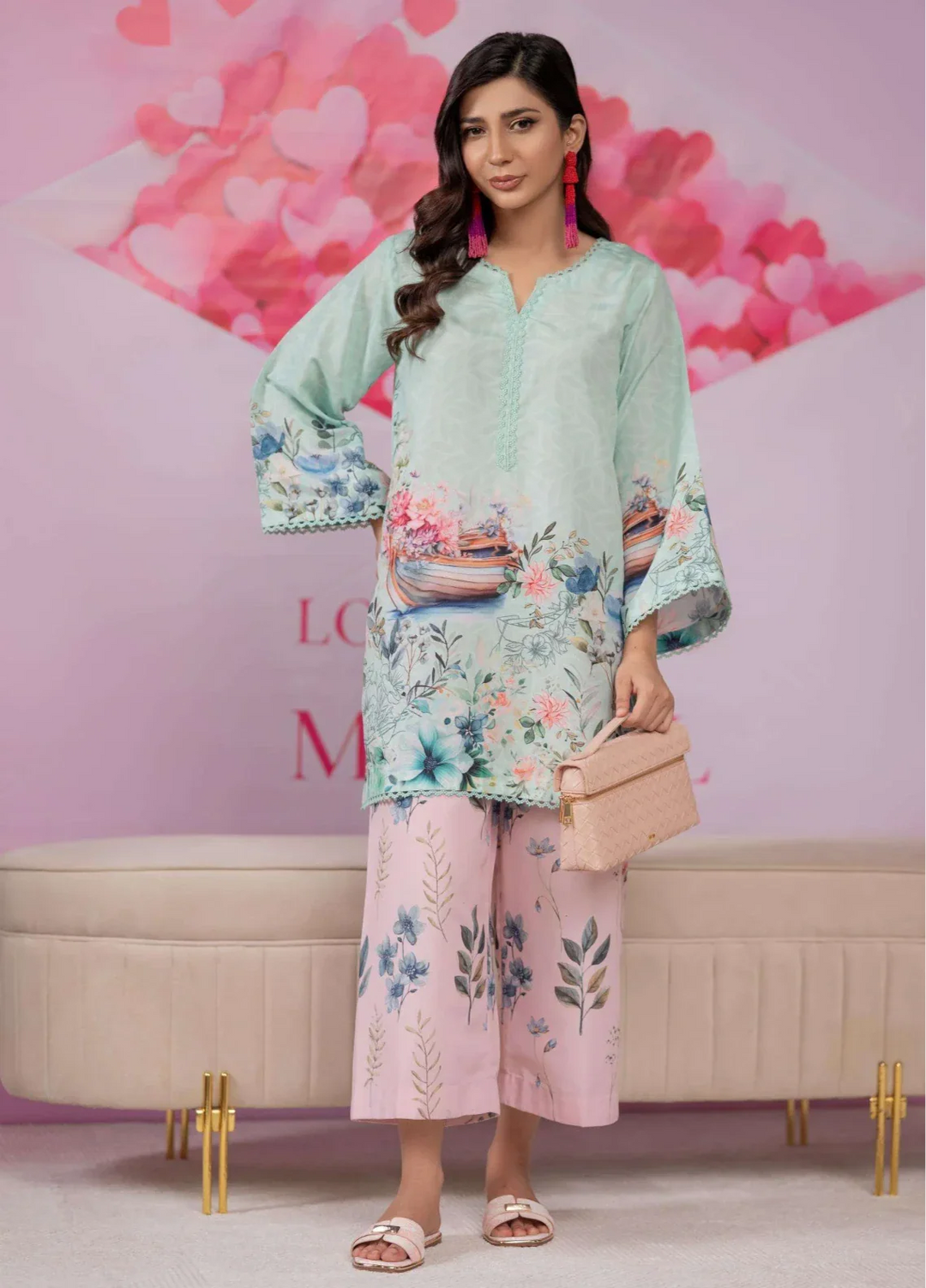 Love Notes Misaal by Ayesha Somaya RTW Printed Lawn Silk 2 Piece Suit Magnolia Casual Collection