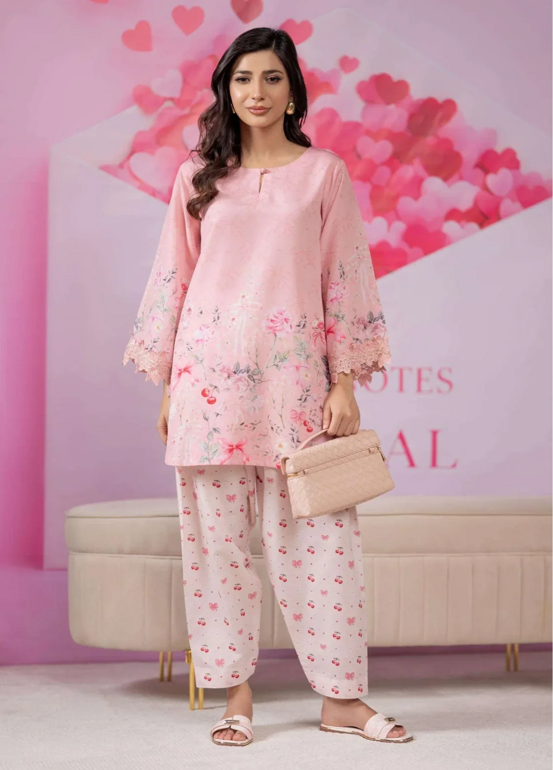 Love Notes Misaal by Ayesha Somaya RTW Printed Lawn Silk 2 Piece Suit Peony Casual Collection