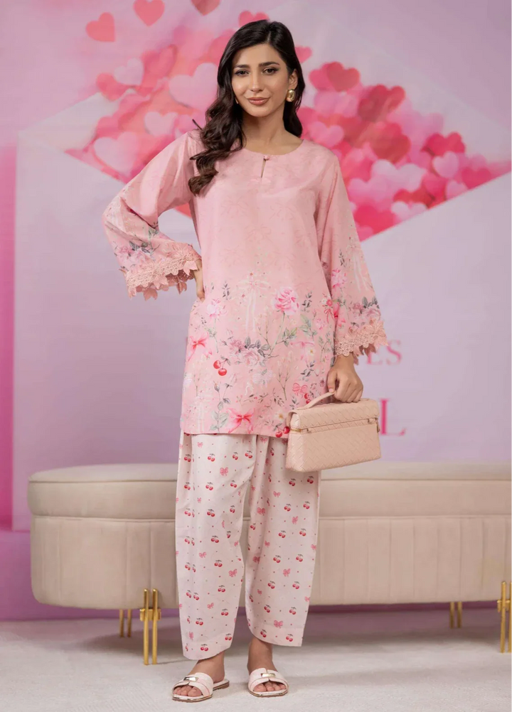 Love Notes Misaal by Ayesha Somaya RTW Printed Lawn Silk 2 Piece Suit Peony Casual Collection
