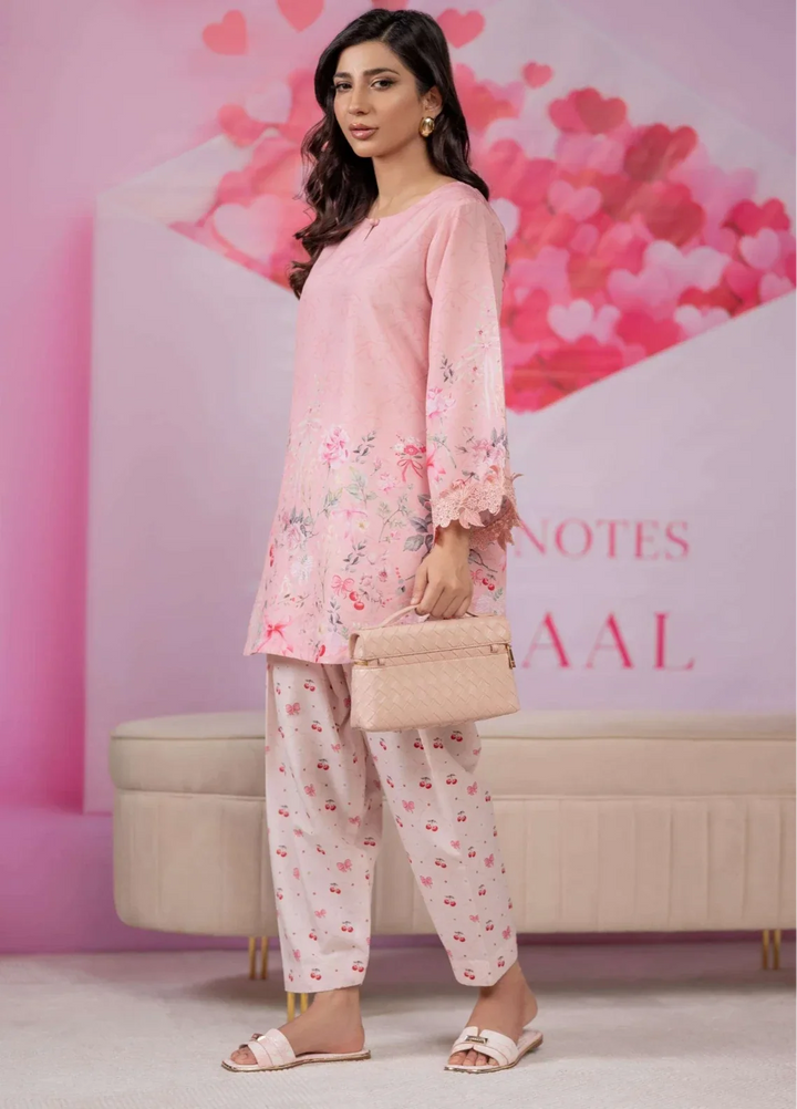 Love Notes Misaal by Ayesha Somaya RTW Printed Lawn Silk 2 Piece Suit Peony Casual Collection