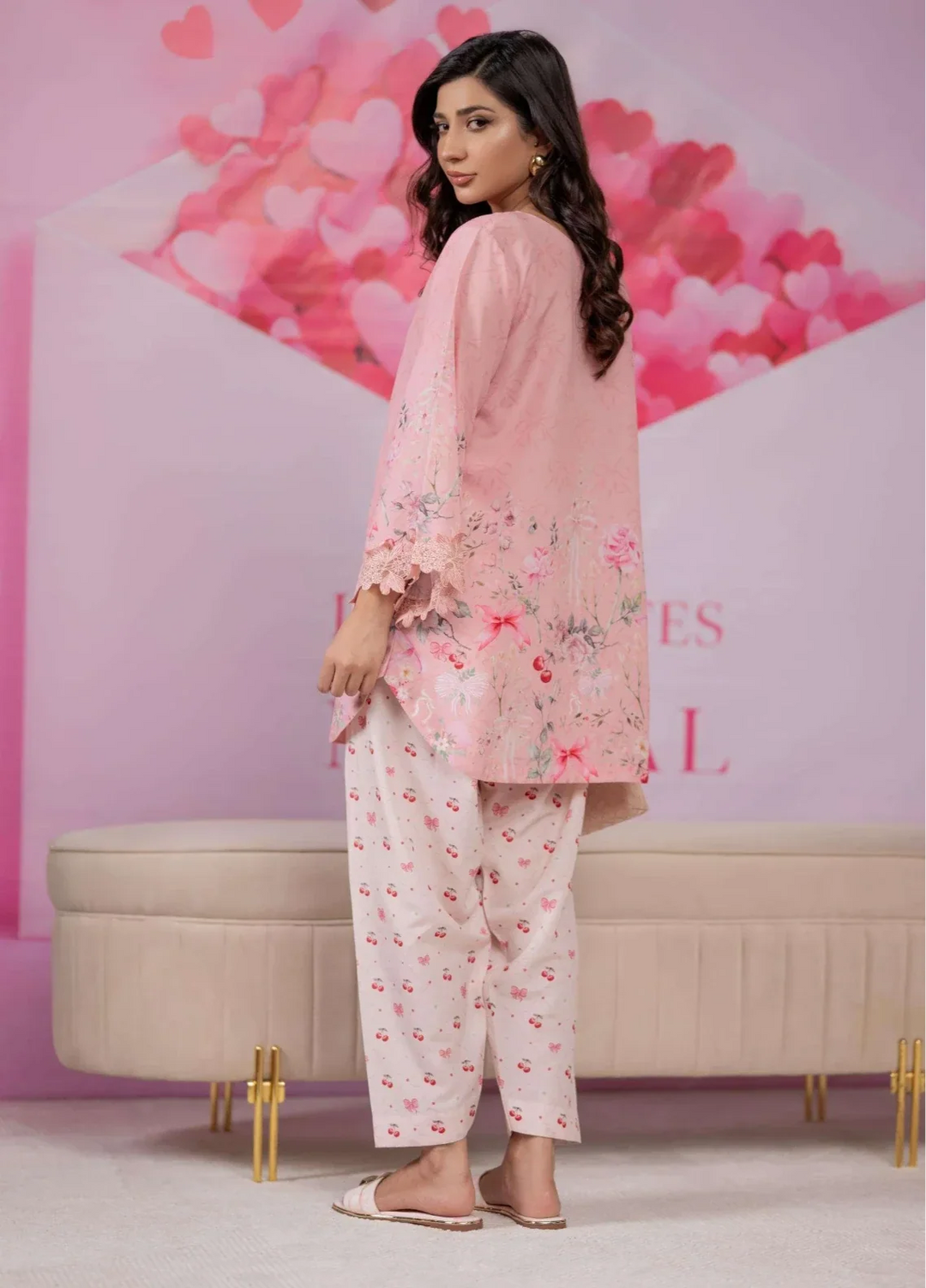 Love Notes Misaal by Ayesha Somaya RTW Printed Lawn Silk 2 Piece Suit Peony Casual Collection