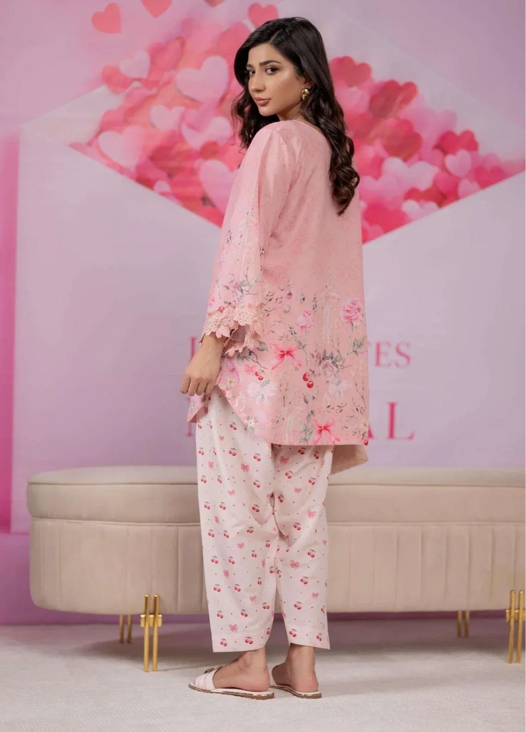 Love Notes Misaal by Ayesha Somaya RTW Printed Lawn Silk 2 Piece Suit Peony Casual Collection