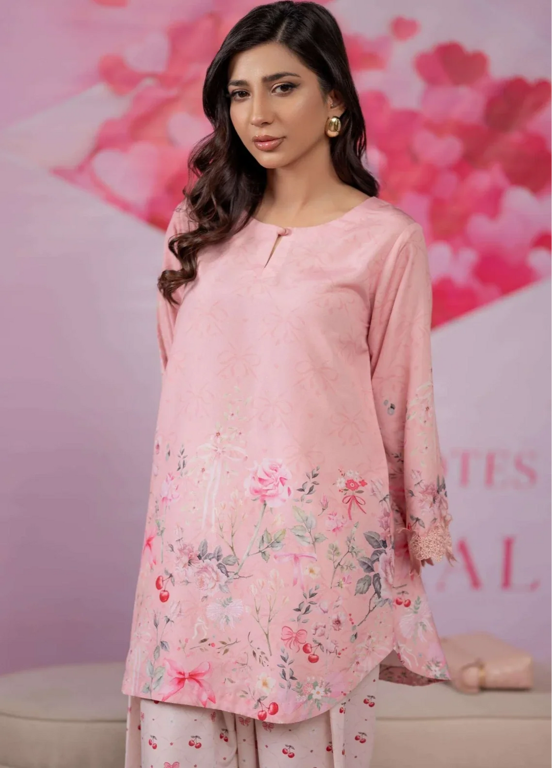 Love Notes Misaal by Ayesha Somaya RTW Printed Lawn Silk 2 Piece Suit Peony Casual Collection