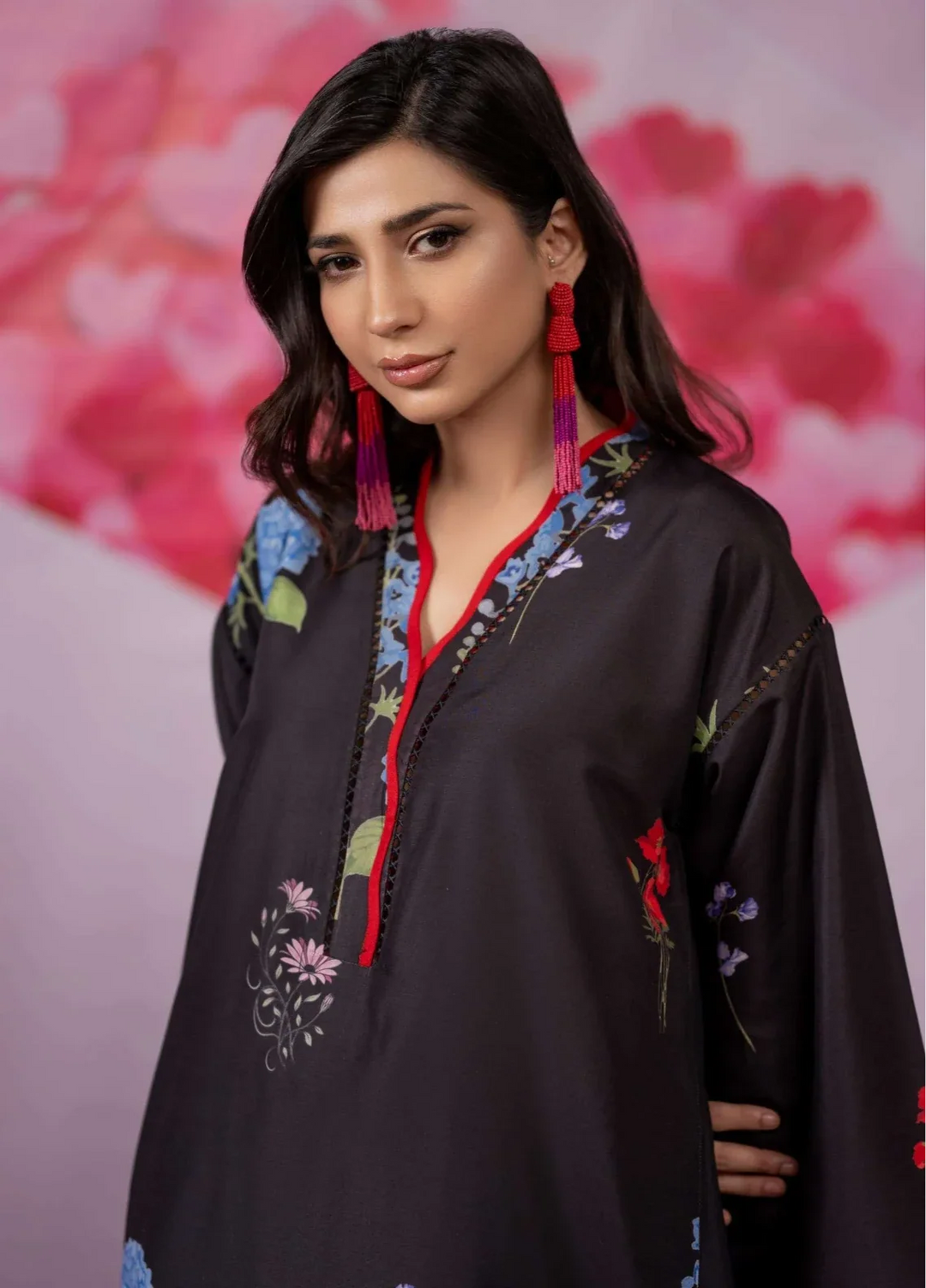 Love Notes Misaal by Ayesha Somaya RTW Printed Lawn Silk 2 Piece Suit Ebony Casual Collection