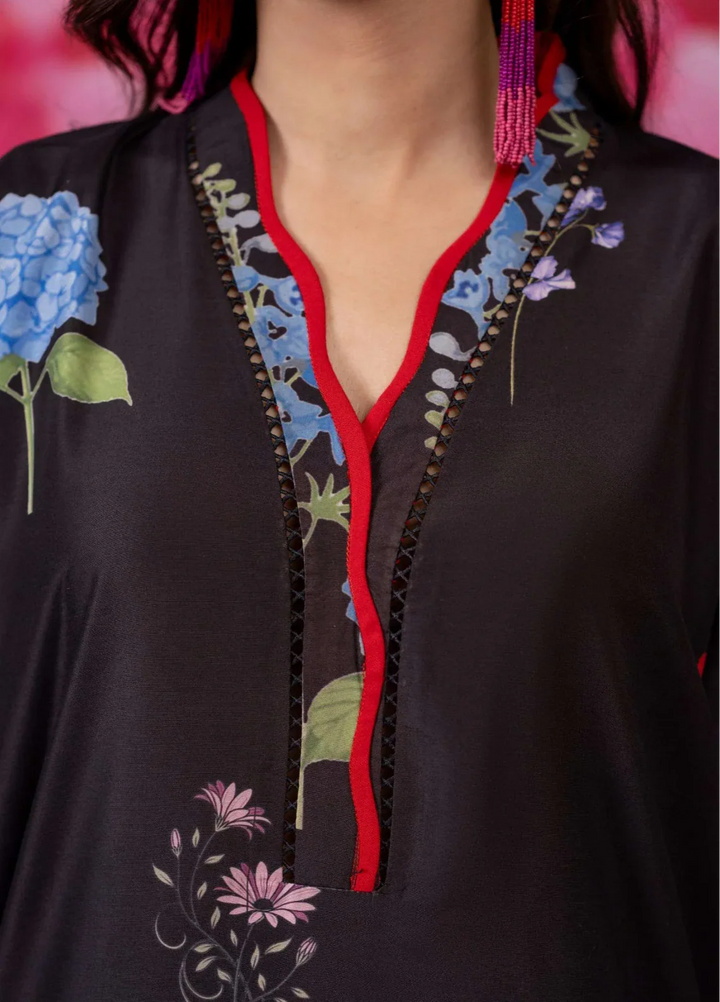 Love Notes Misaal by Ayesha Somaya RTW Printed Lawn Silk 2 Piece Suit Ebony Casual Collection