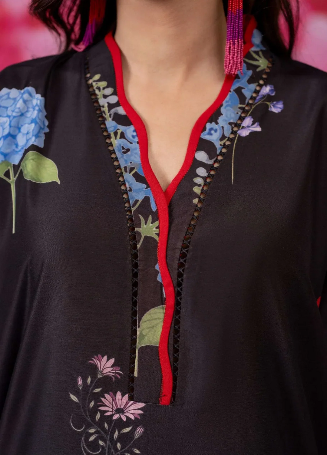 Love Notes Misaal by Ayesha Somaya RTW Printed Lawn Silk 2 Piece Suit Ebony Casual Collection