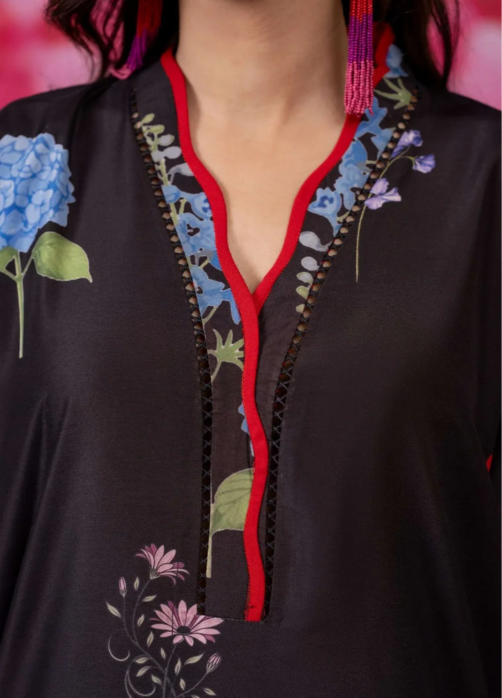 Love Notes Misaal by Ayesha Somaya RTW Printed Lawn Silk 2 Piece Suit Ebony Casual Collection