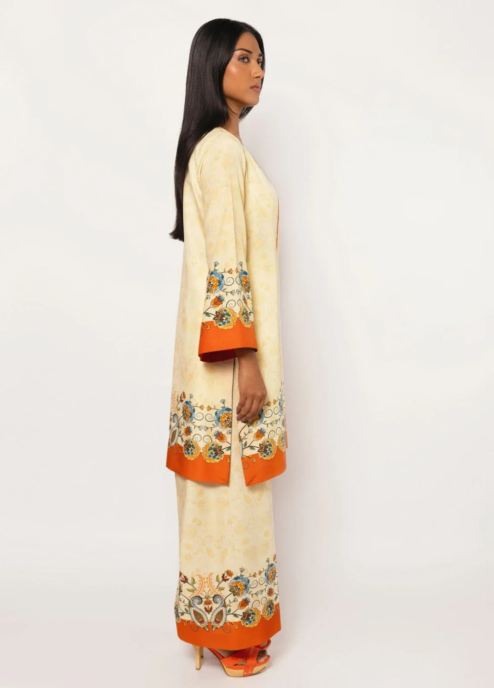 Ella Women RTW Printed Silk 2 Piece Suit Samarkand Sundown Eid Collection