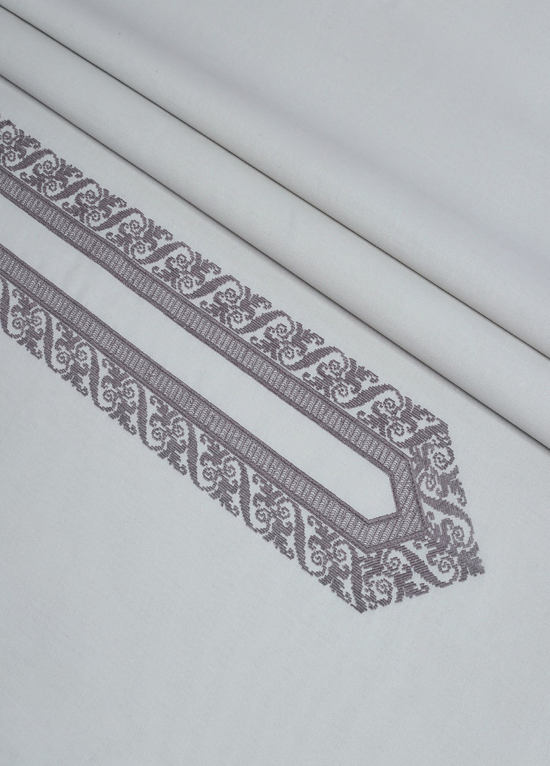 Cotton Valley by Fabrich Unstitched Embroidered Cotton 2 Piece Suit Slate Casual Collection