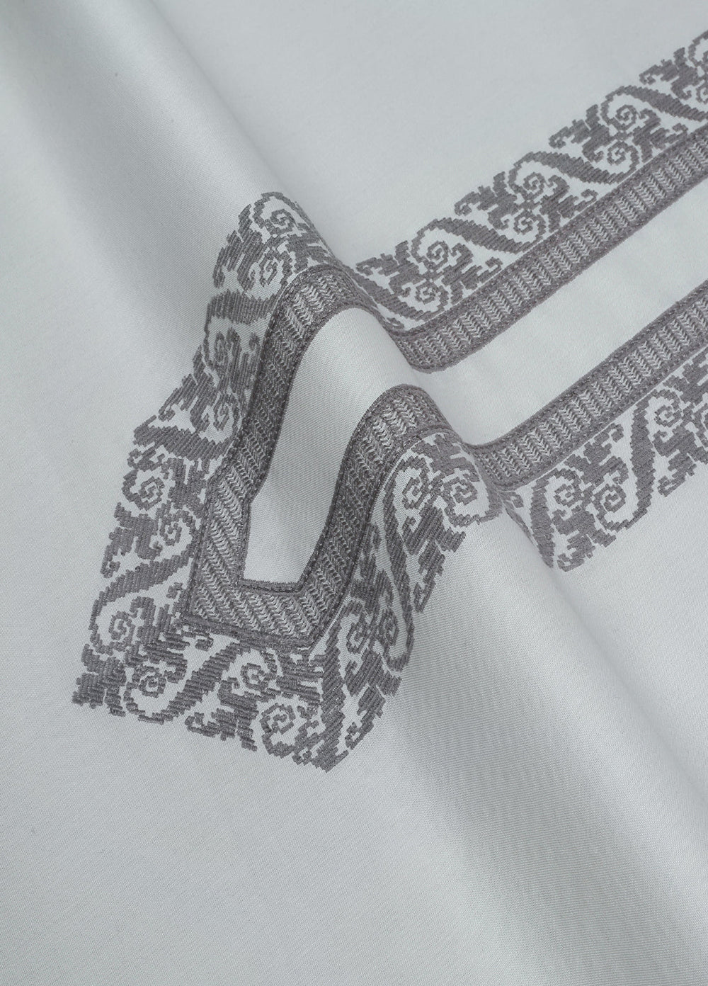 Cotton Valley by Fabrich Unstitched Embroidered Cotton 2 Piece Suit Slate Casual Collection
