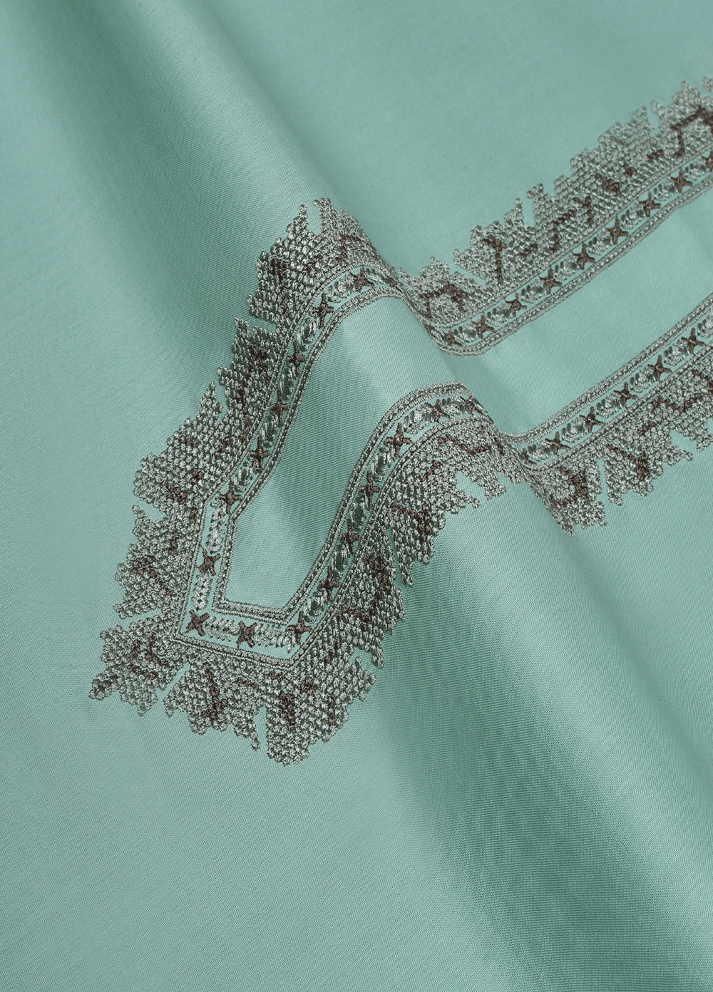 Cotton Valley by Fabrich Unstitched Embroidered Cotton 2 Piece Suit Sage Casual Collection