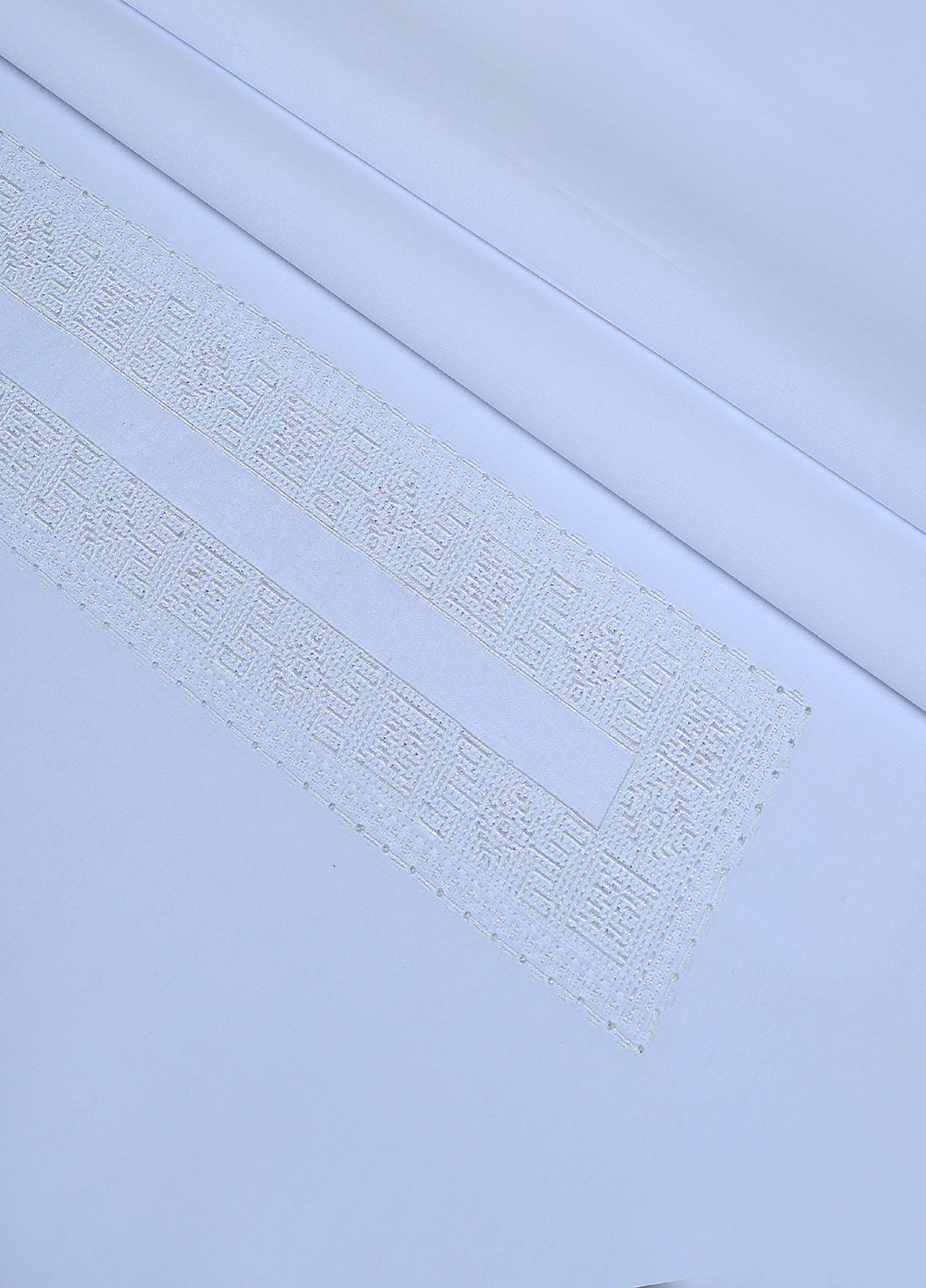 Cotton Valley by Fabrich Unstitched Embroidered Cotton 2 Piece Suit White Casual Collection