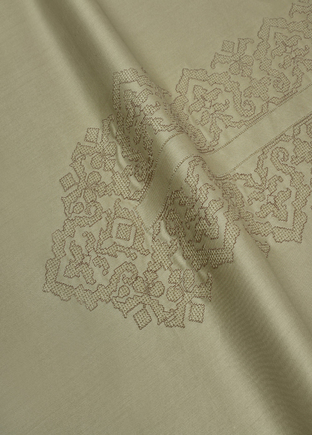 Cotton Valley by Fabrich Unstitched Embroidered Cotton 2 Piece Suit Ecru Casual Collection