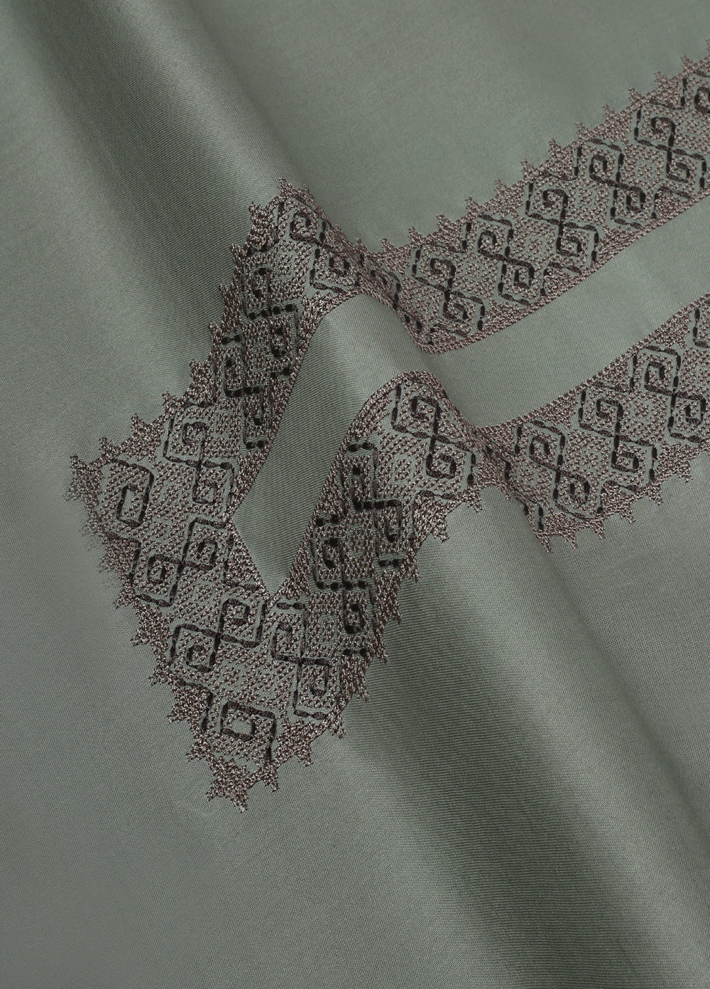 Cotton Valley by Fabrich Unstitched Embroidered Cotton 2 Piece Suit Moss Casual Collection
