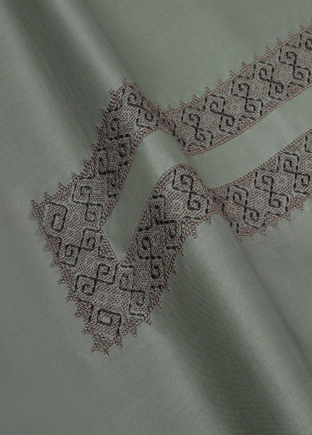 Cotton Valley by Fabrich Unstitched Embroidered Cotton 2 Piece Suit Moss Casual Collection