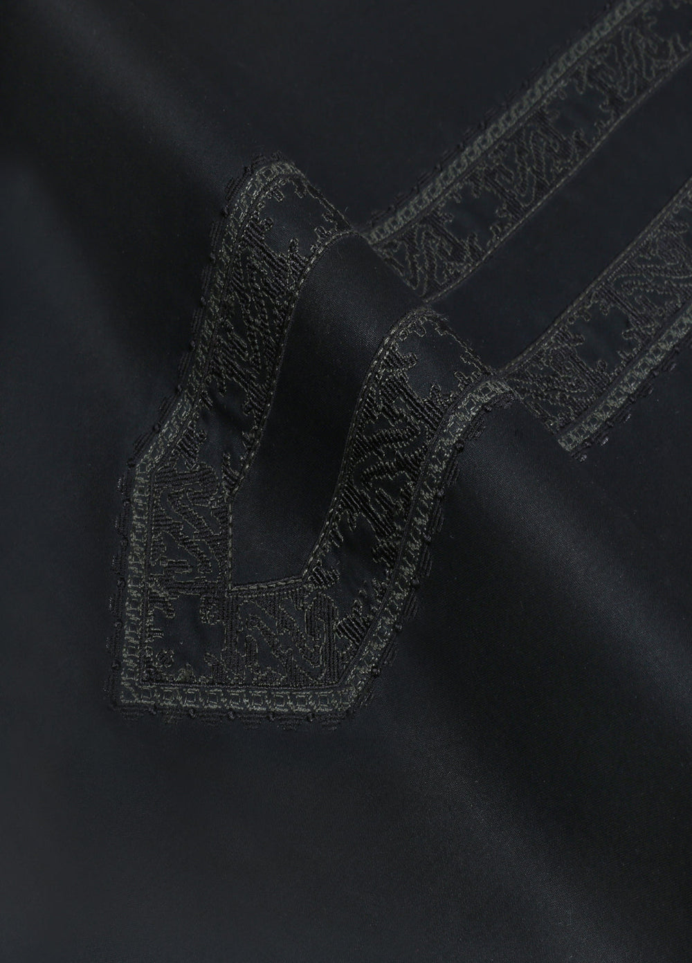 Cotton Valley by Fabrich Unstitched Embroidered Cotton 2 Piece Suit Black Effect Casual Collection