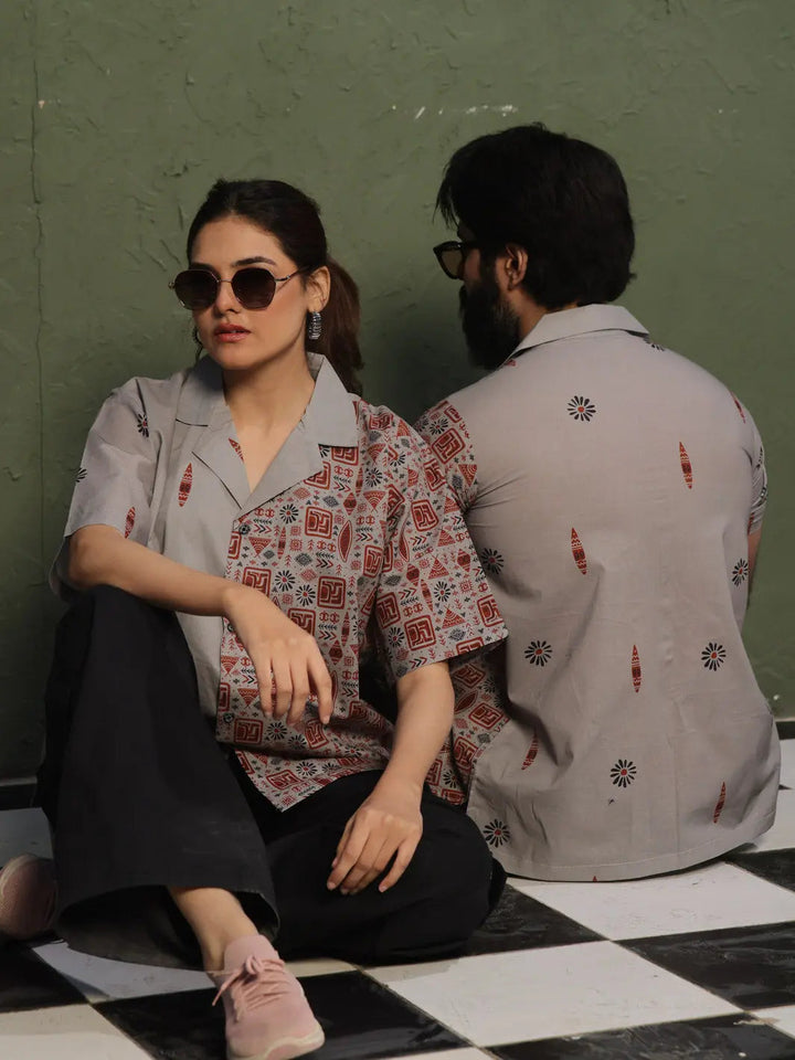 TNG Unisex RTW Printed Cambric 1 Piece Suit Pasbaan Casual Collection