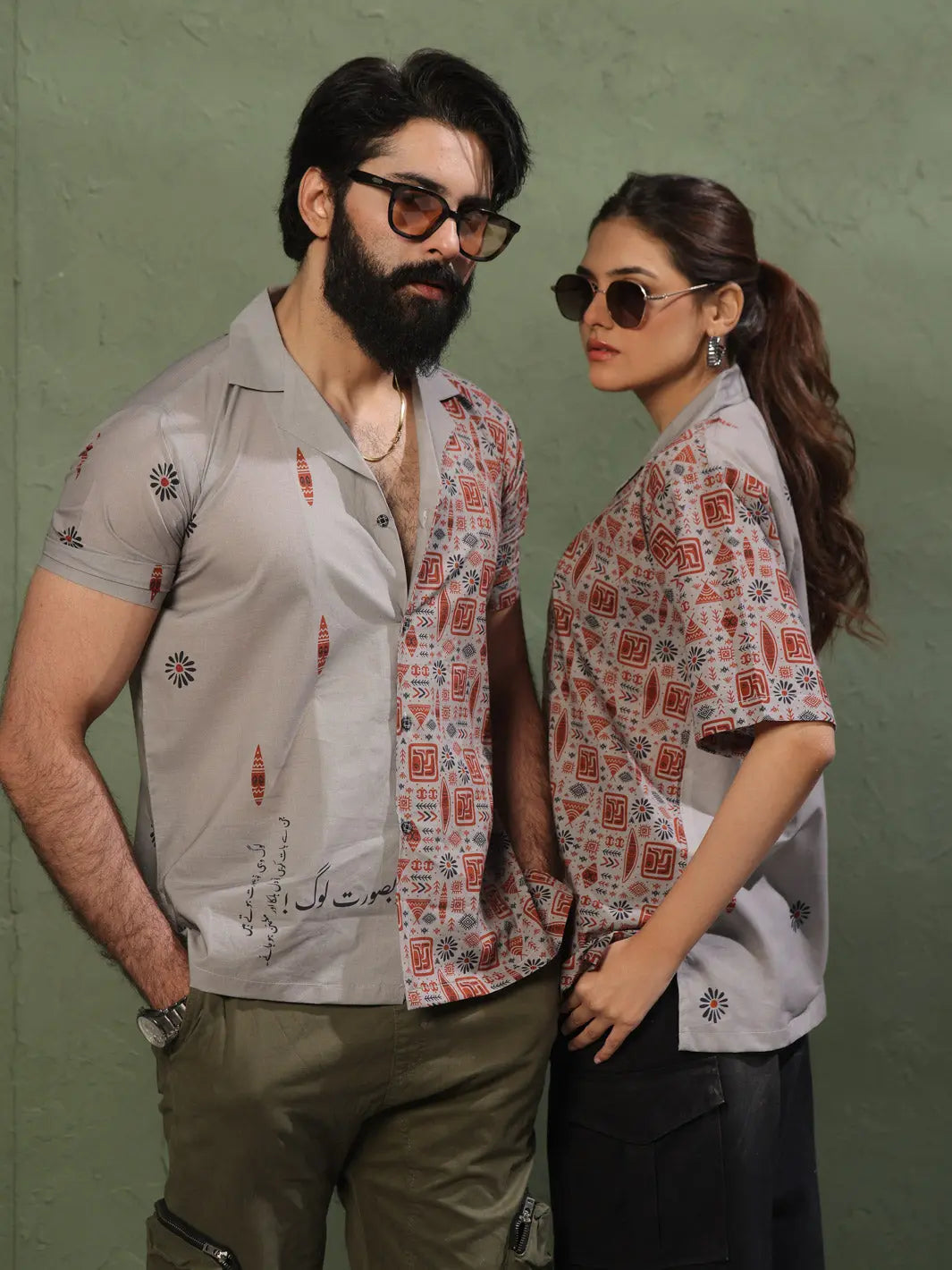 TNG Unisex RTW Printed Cambric 1 Piece Suit Pasbaan Casual Collection