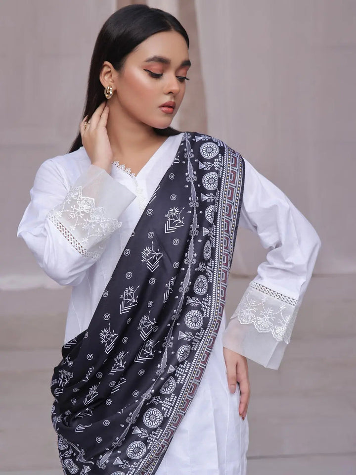 TNG Women RTW Printed Crinkle Chiffon 1 Piece Rounaq Scarf Casual Collection