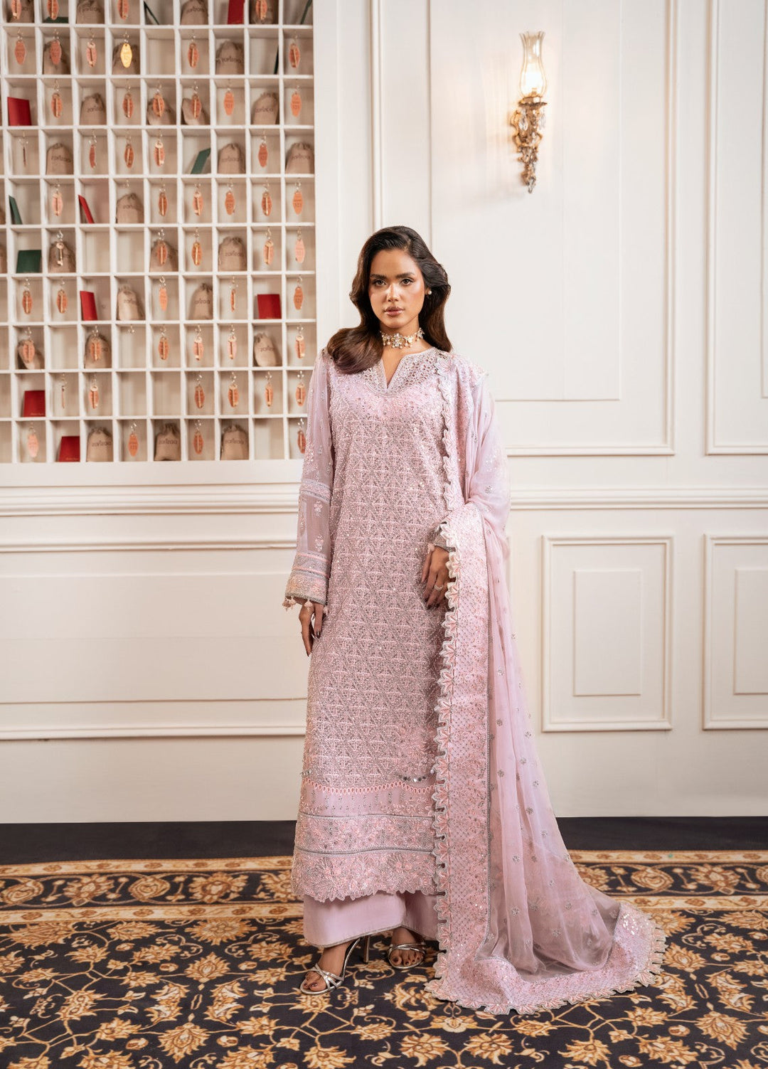 Check In by Zarizaa Unstitched Embroidered Chiffon 3 Piece Suit PRISM Festive Collection