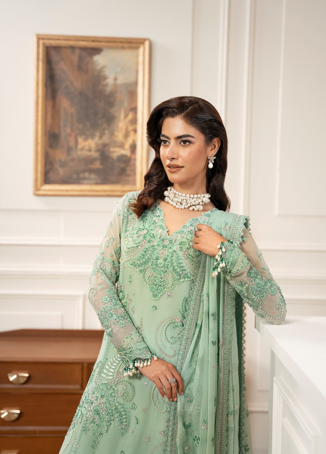 Check In by Zarizaa Unstitched Embroidered Chiffon 3 Piece Suit REGALIA Festive Collection