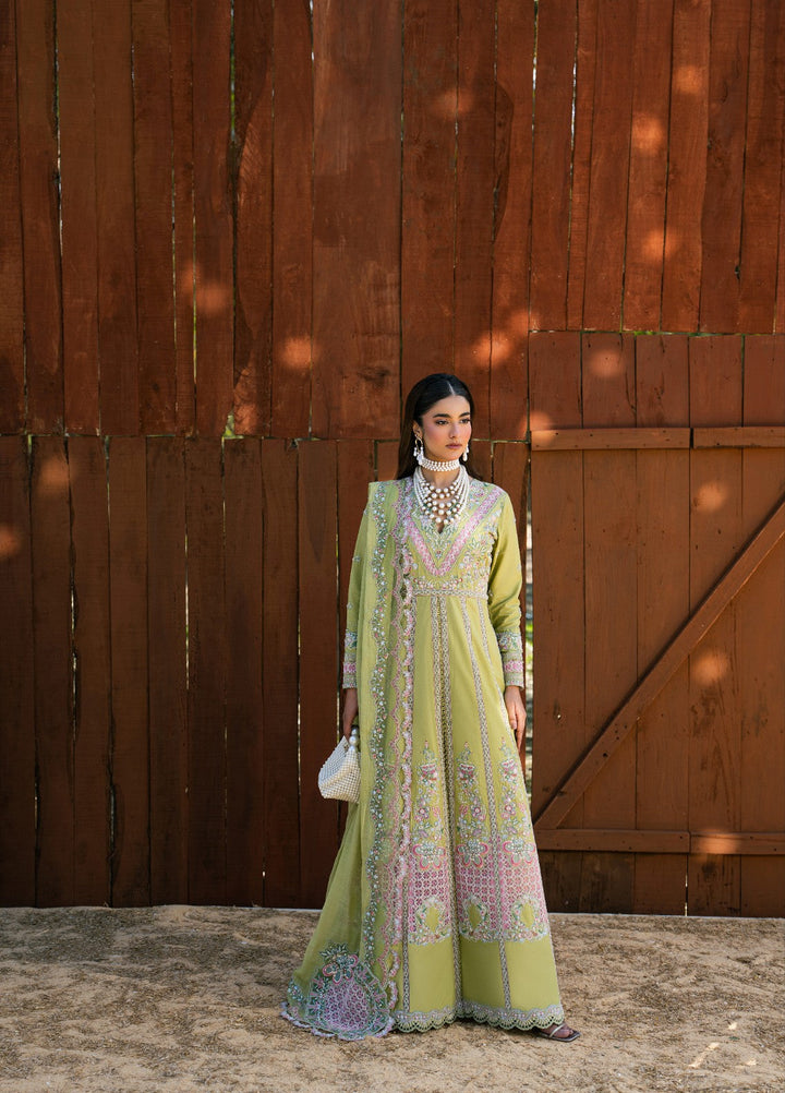 Aura of Flora by Zarizaa Unstitched Embroidered Lawn 3 Piece Suit MOSS Lawn Collection