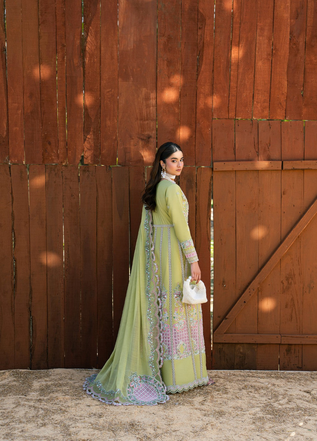 Aura of Flora by Zarizaa Unstitched Embroidered Lawn 3 Piece Suit MOSS Lawn Collection
