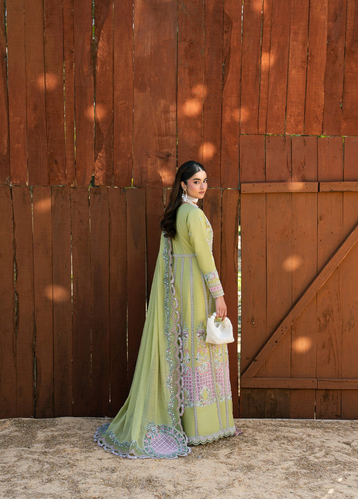 Aura of Flora by Zarizaa Unstitched Embroidered Lawn 3 Piece Suit MOSS Lawn Collection