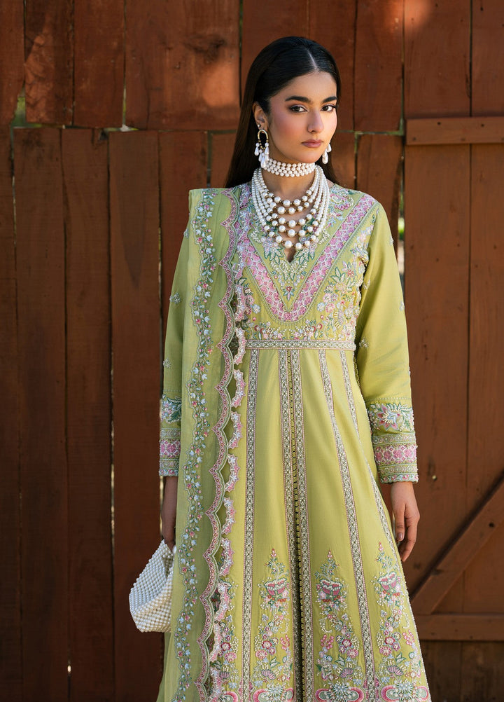 Aura of Flora by Zarizaa Unstitched Embroidered Lawn 3 Piece Suit MOSS Lawn Collection