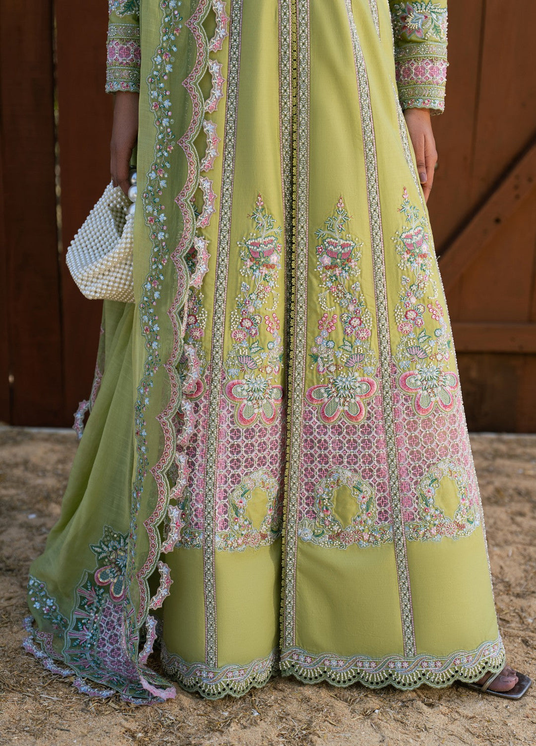 Aura of Flora by Zarizaa Unstitched Embroidered Lawn 3 Piece Suit MOSS Lawn Collection