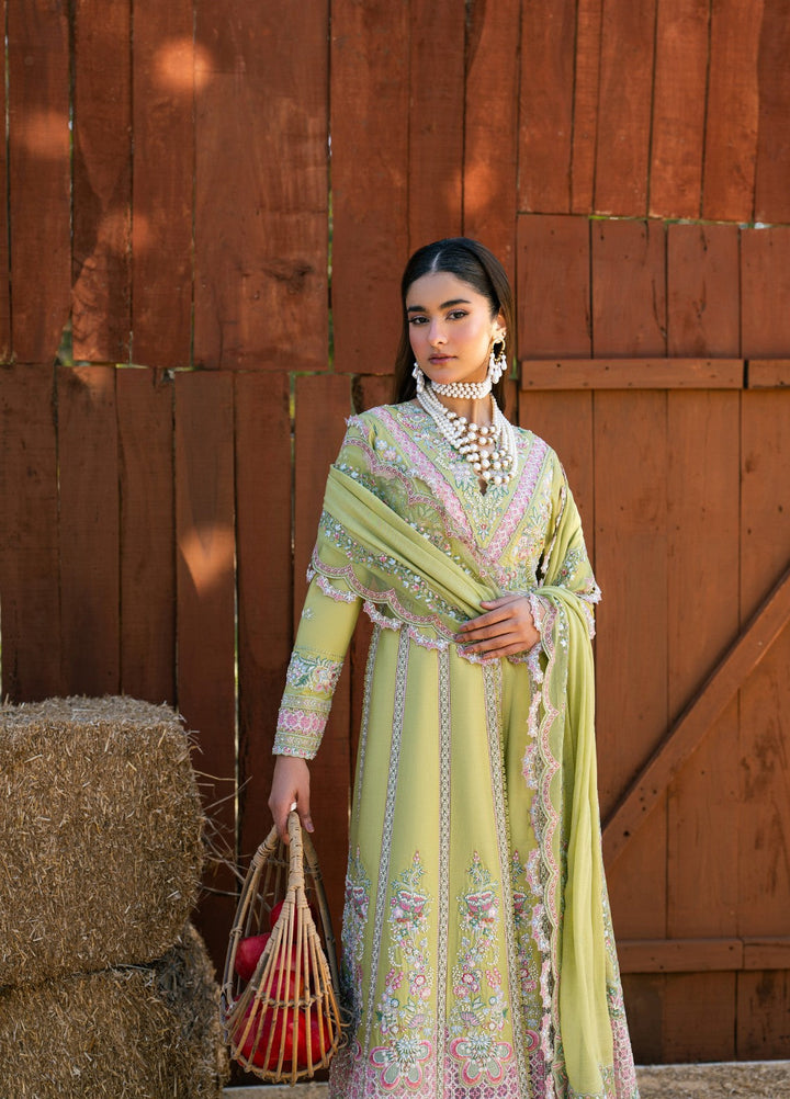 Aura of Flora by Zarizaa Unstitched Embroidered Lawn 3 Piece Suit MOSS Lawn Collection
