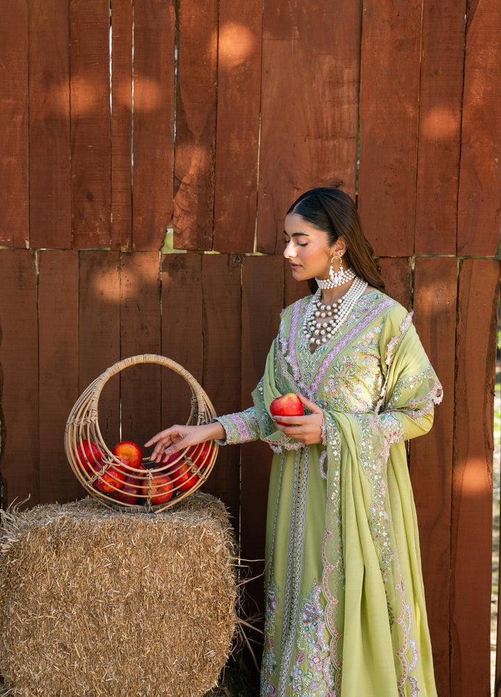 Aura of Flora by Zarizaa Unstitched Embroidered Lawn 3 Piece Suit MOSS Lawn Collection