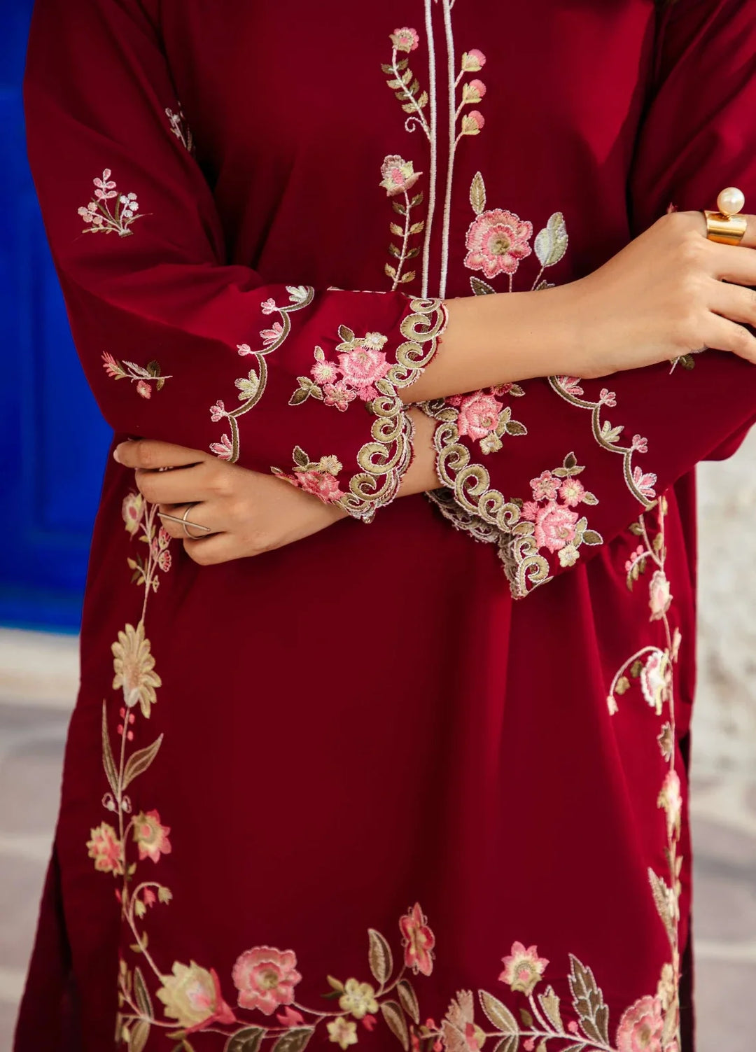 Noore by Amal RTW Embroidered Blended Lawn 2 Piece Suit Sila Casual Collection