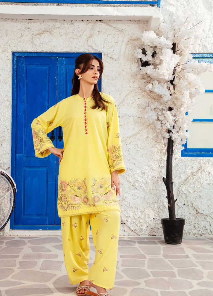 Noore by Amal RTW Embroidered Blended Lawn 2 Piece Suit Ayla Casual Collection