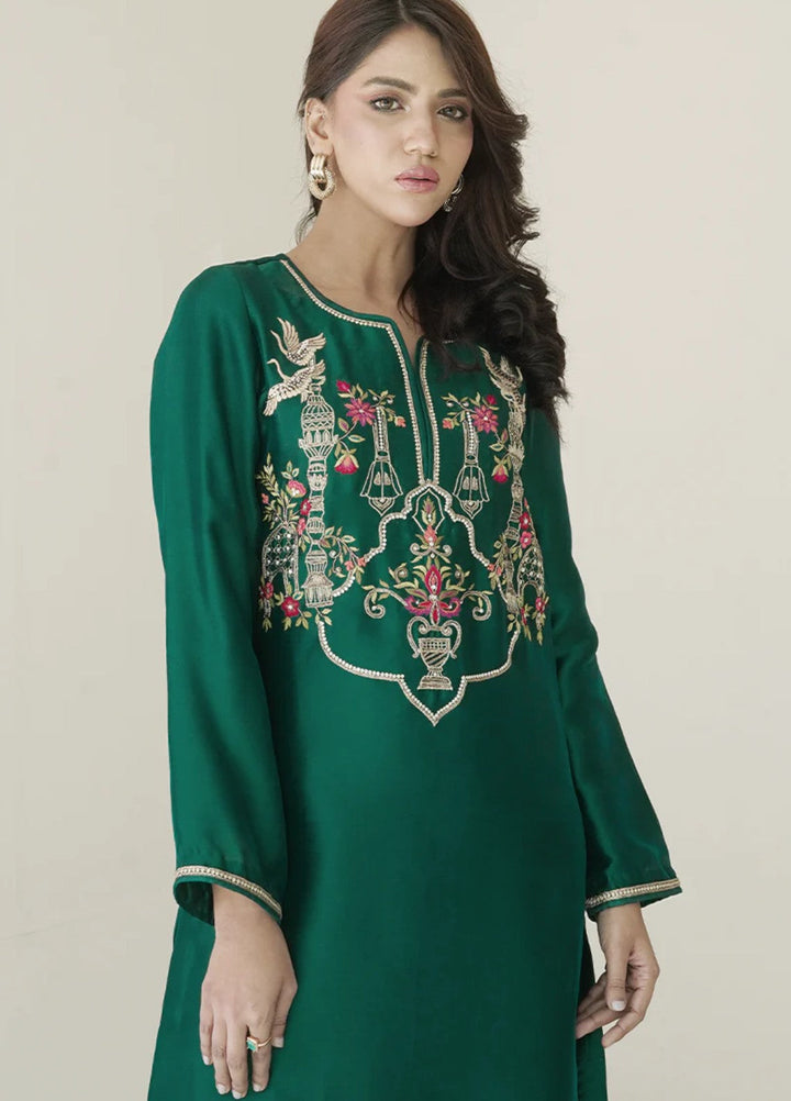 Melody of Colours by Guleenoor RTW Hand work Sheesh Silk 3 Piece Suit Tanish Eid Collection