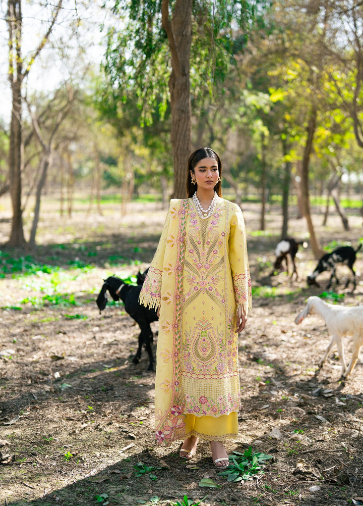 Aura of Flora by Zarizaa Unstitched Embroidered Lawn 3 Piece Suit HONEY Lawn Collection