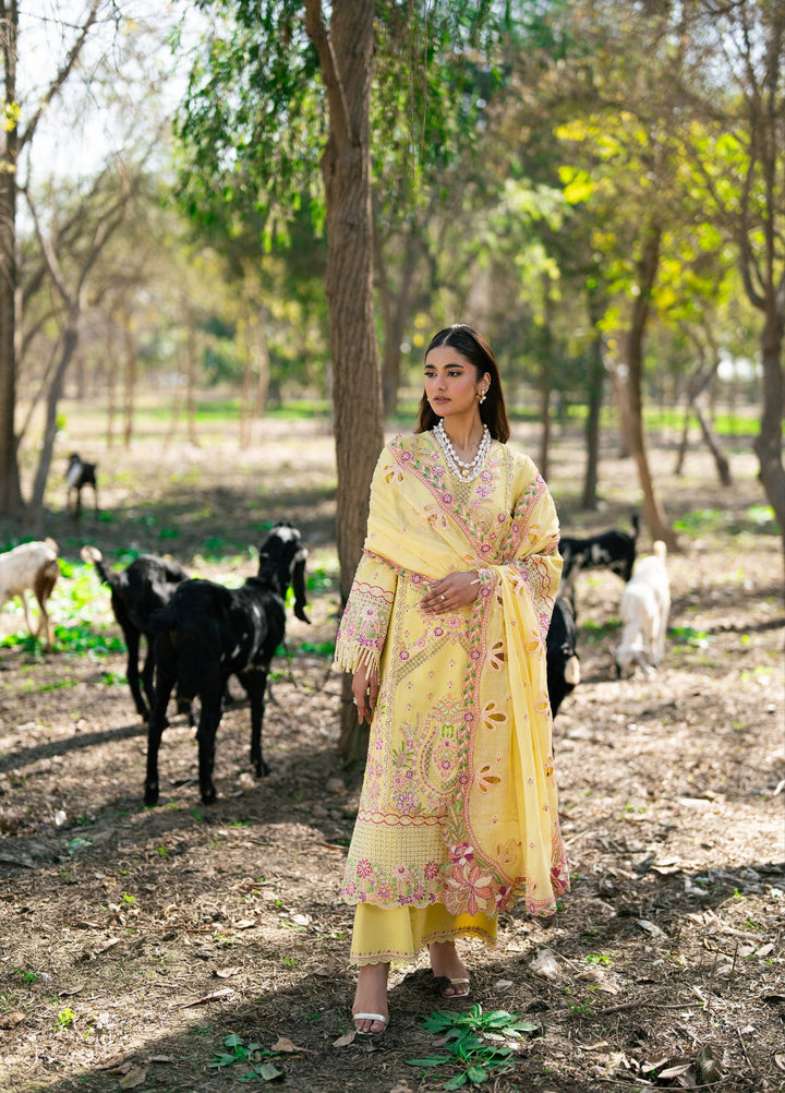 Aura of Flora by Zarizaa Unstitched Embroidered Lawn 3 Piece Suit HONEY Lawn Collection