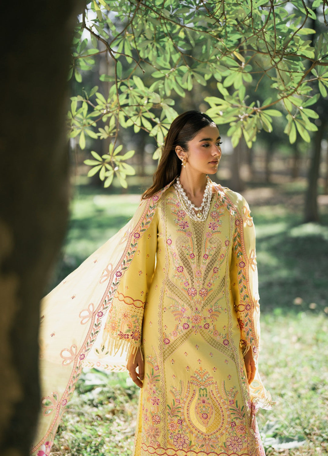 Aura of Flora by Zarizaa Unstitched Embroidered Lawn 3 Piece Suit HONEY Lawn Collection