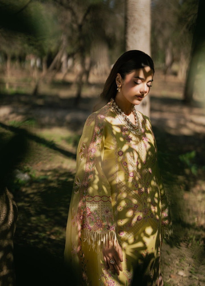 Aura of Flora by Zarizaa Unstitched Embroidered Lawn 3 Piece Suit HONEY Lawn Collection