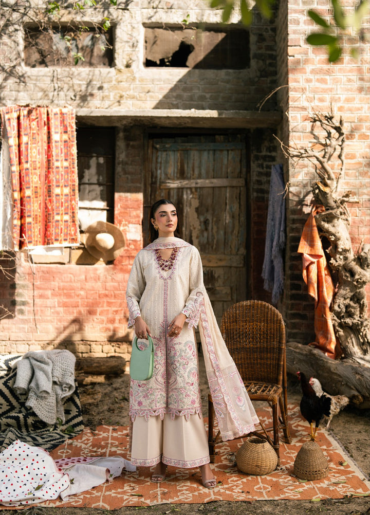 Aura of Flora by Zarizaa Unstitched Embroidered Lawn 3 Piece Suit LOTUS Lawn Collection