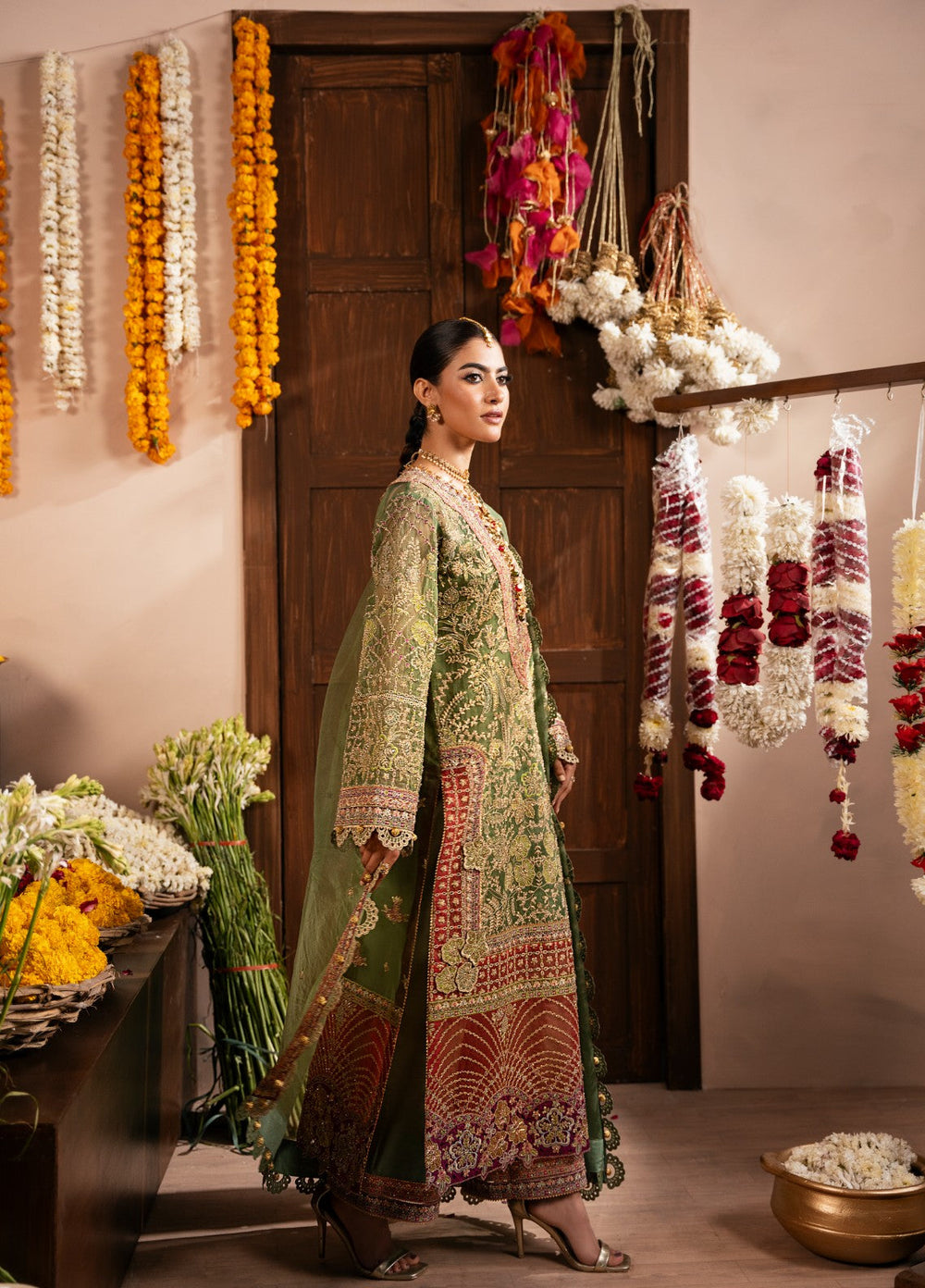Push Pawan by Zarizaa Unstitched Embroidered Organza 3 Piece Suit SULTANA Wedding Collection