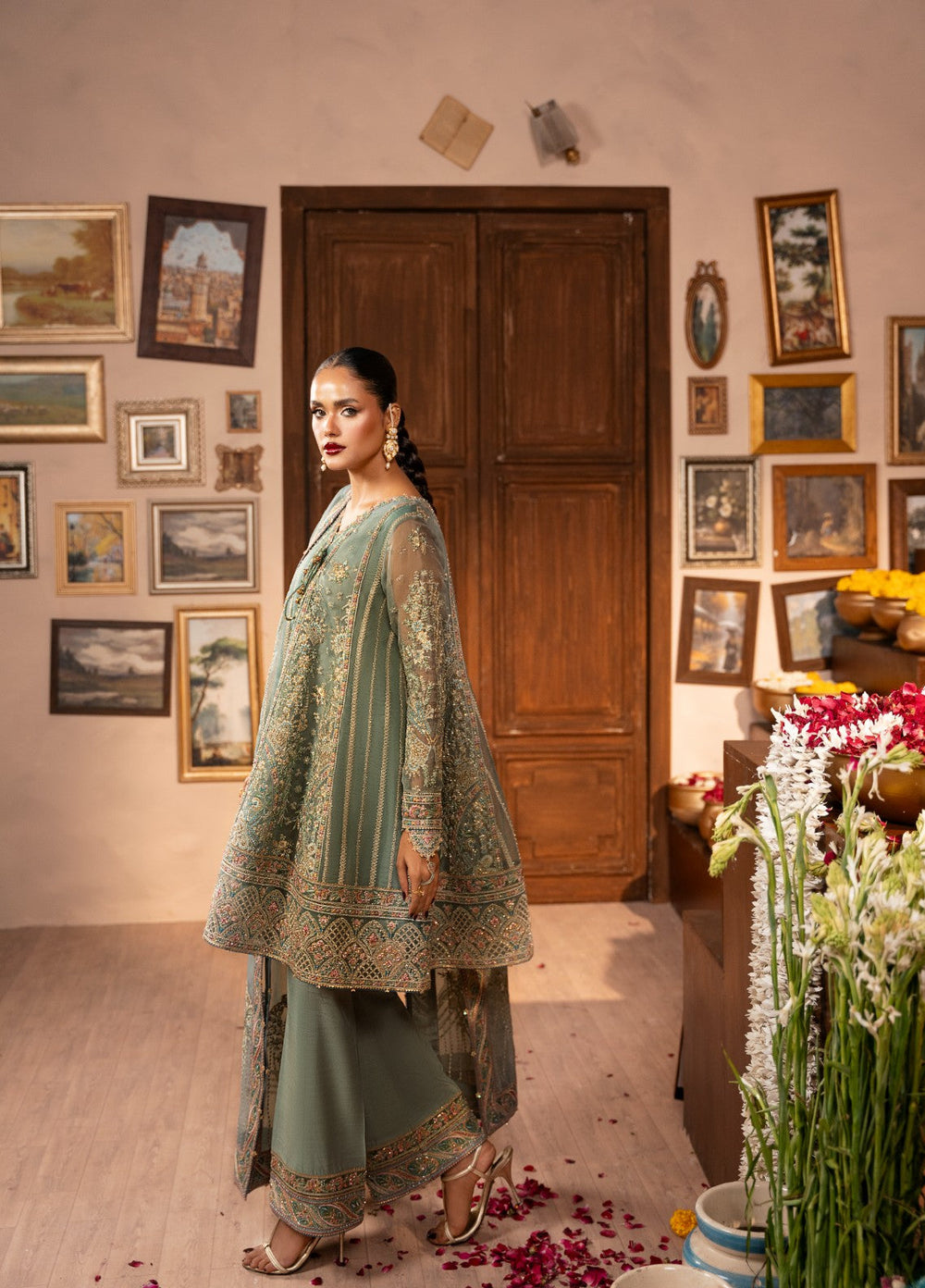 Push Pawan by Zarizaa Unstitched Embroidered Organza 3 Piece Suit KIRSI Wedding Collection