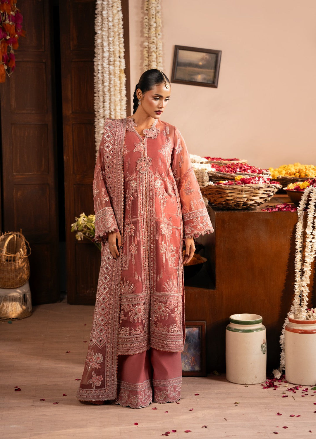 Push Pawan by Zarizaa Unstitched Embroidered Organza 3 Piece Suit TITLI Wedding Collection