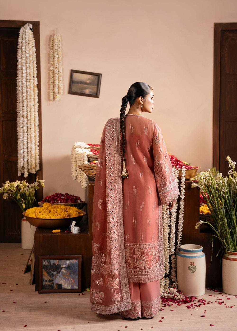 Push Pawan by Zarizaa Unstitched Embroidered Organza 3 Piece Suit TITLI Wedding Collection