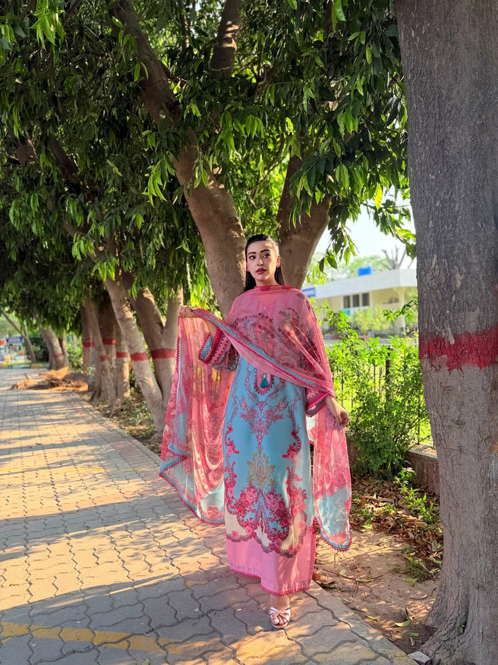 Syra's Atelier RTW Printed Lawn 3 Piece Suit Zariah Kaftan Casual Collection