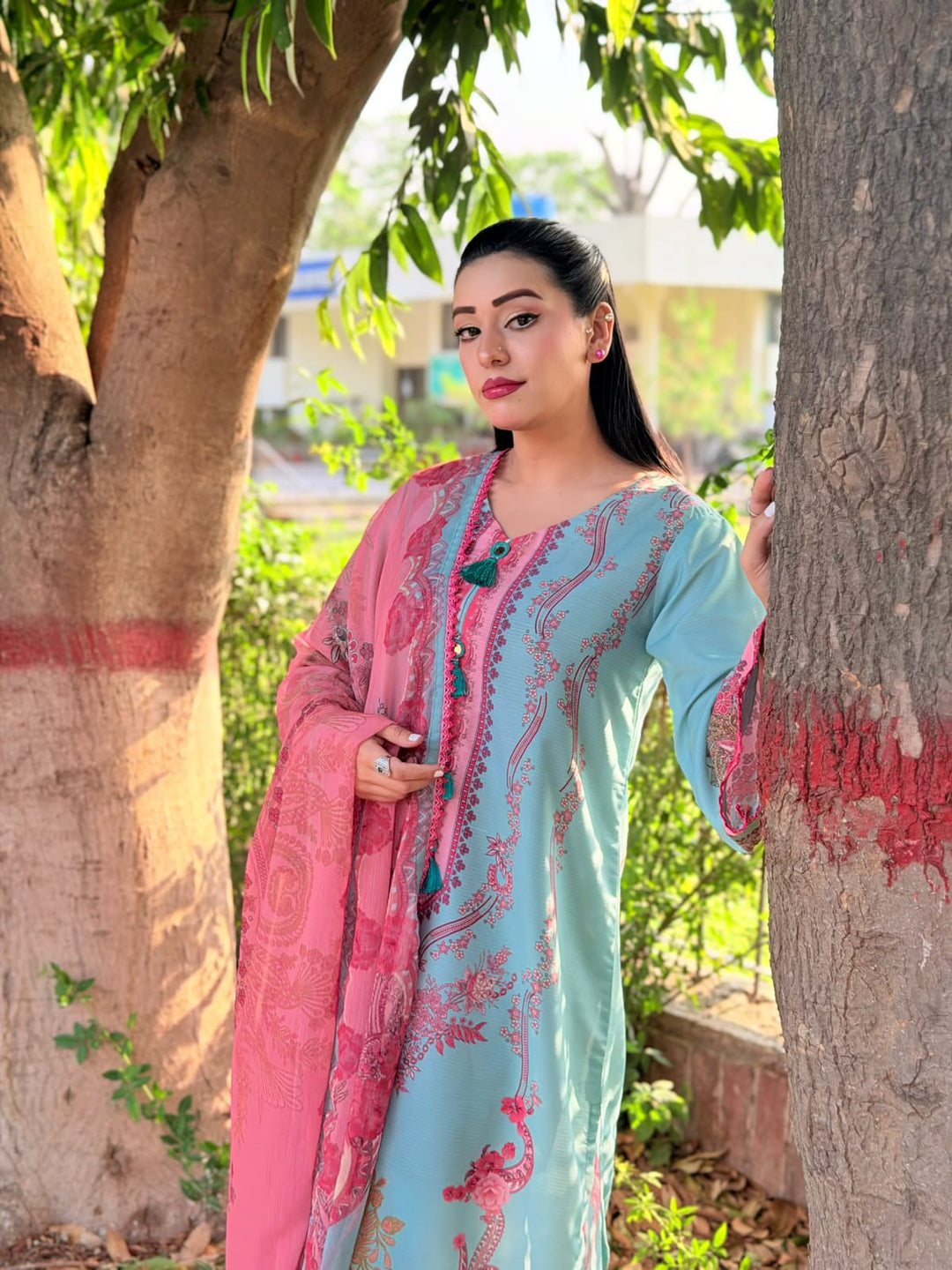 Syra's Atelier RTW Printed Lawn 3 Piece Suit Zariah Kaftan Casual Collection