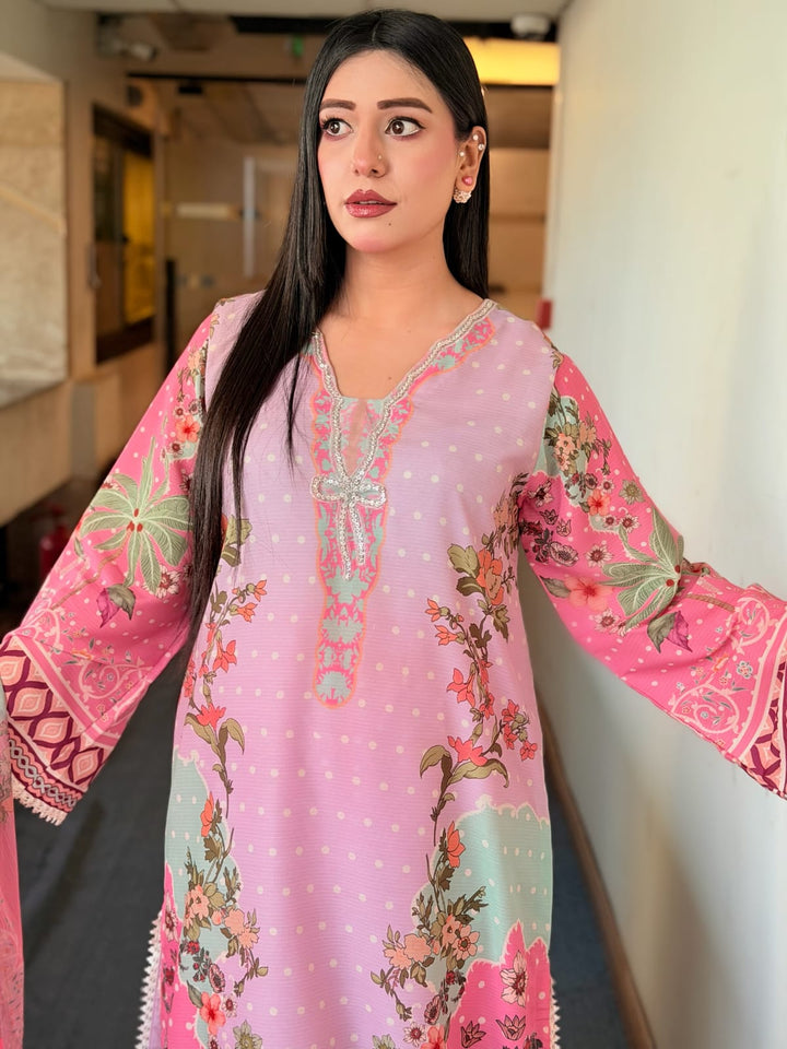 Syra's Atelier RTW Printed Lawn 3 Piece Suit Zeenia Casual Collection